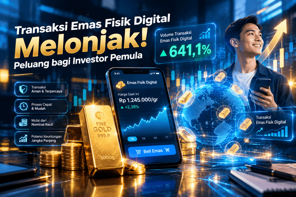 Transaksi Emas Fisik Digital Melonjak! Peluang bagi Investor Pemula